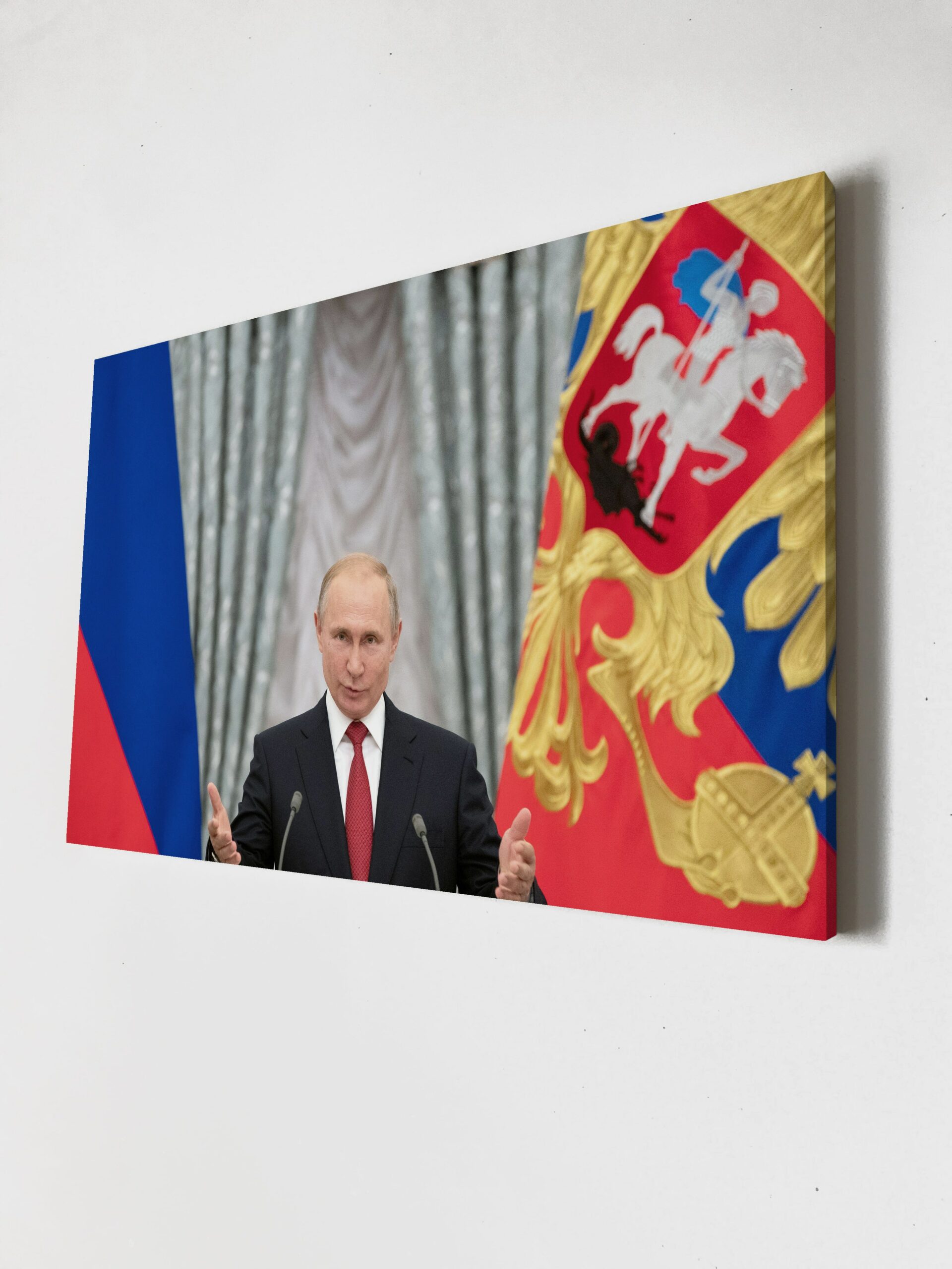 Путин В.В портрет президента на холсте