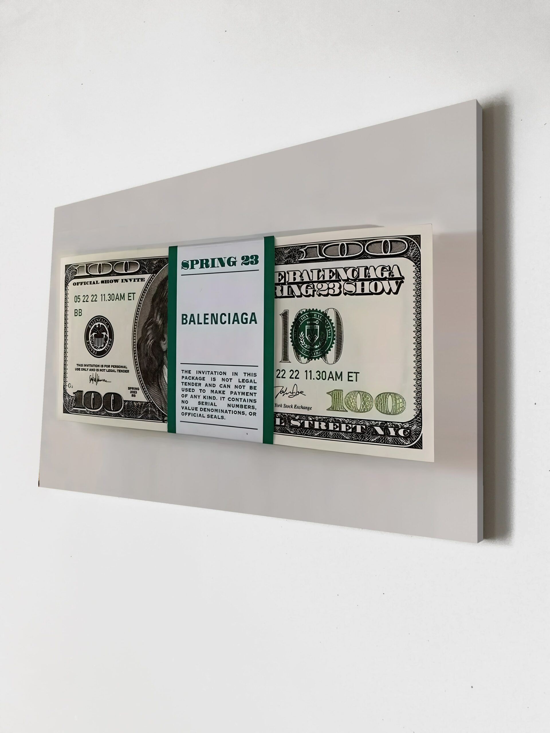 Сумка с деньгами доллары баксы интерьерная картина