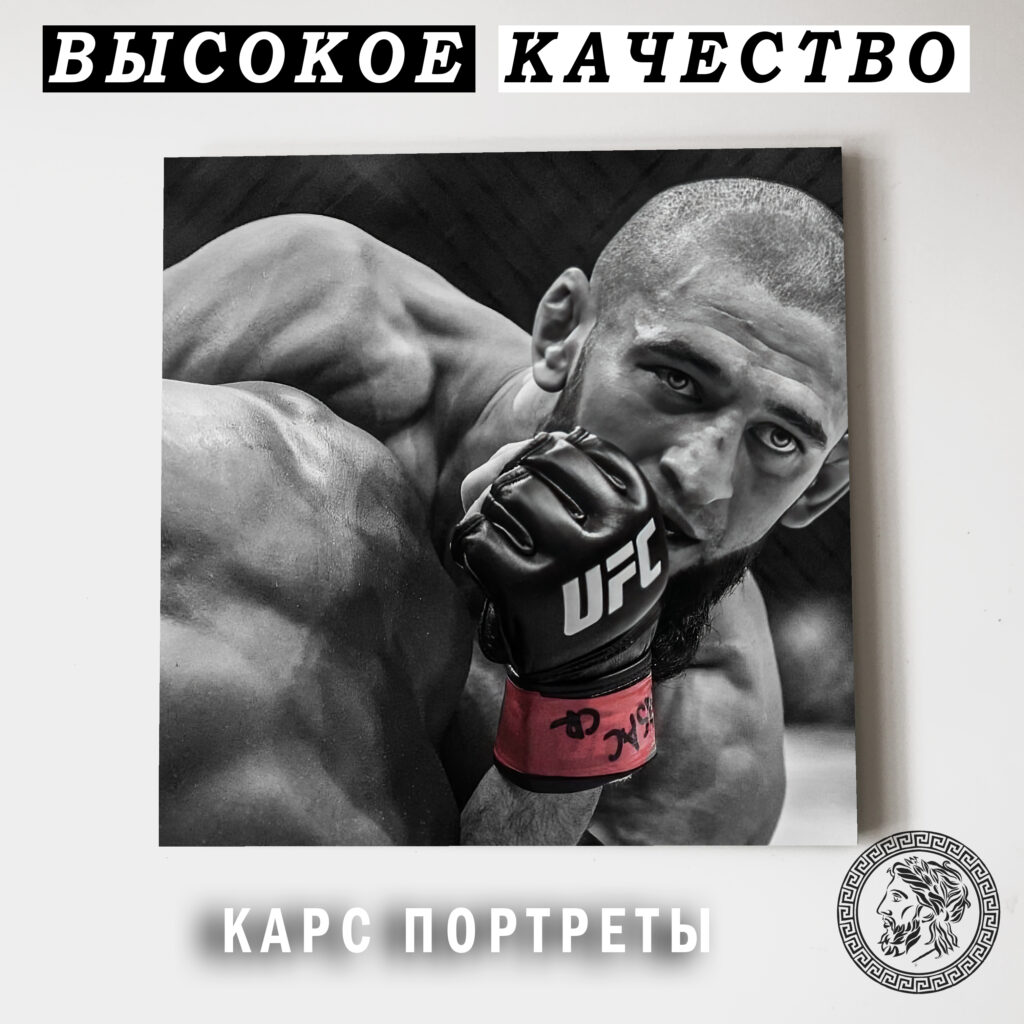 Хамзат Борз Чимаев Постер Картина 40х60