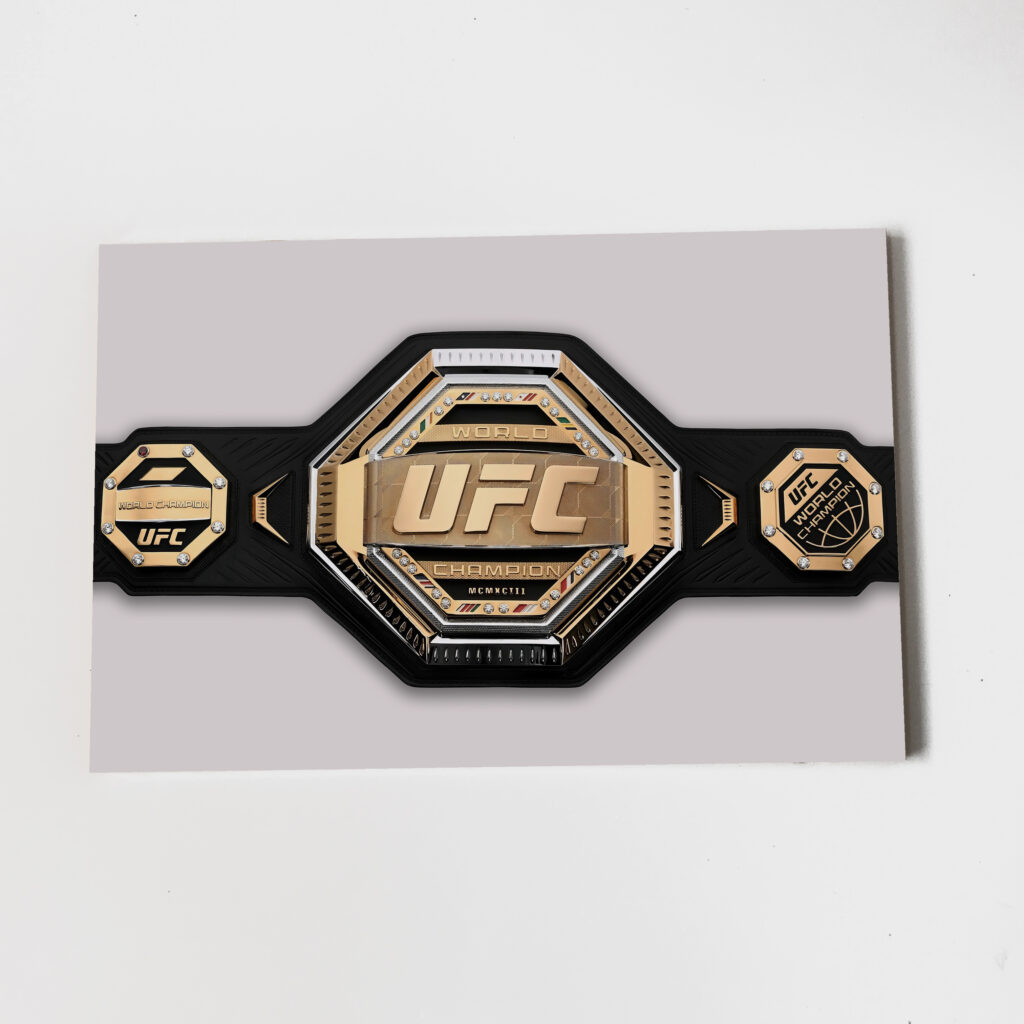 Пояс юфс Belt Ufc Постер Картина 60х40