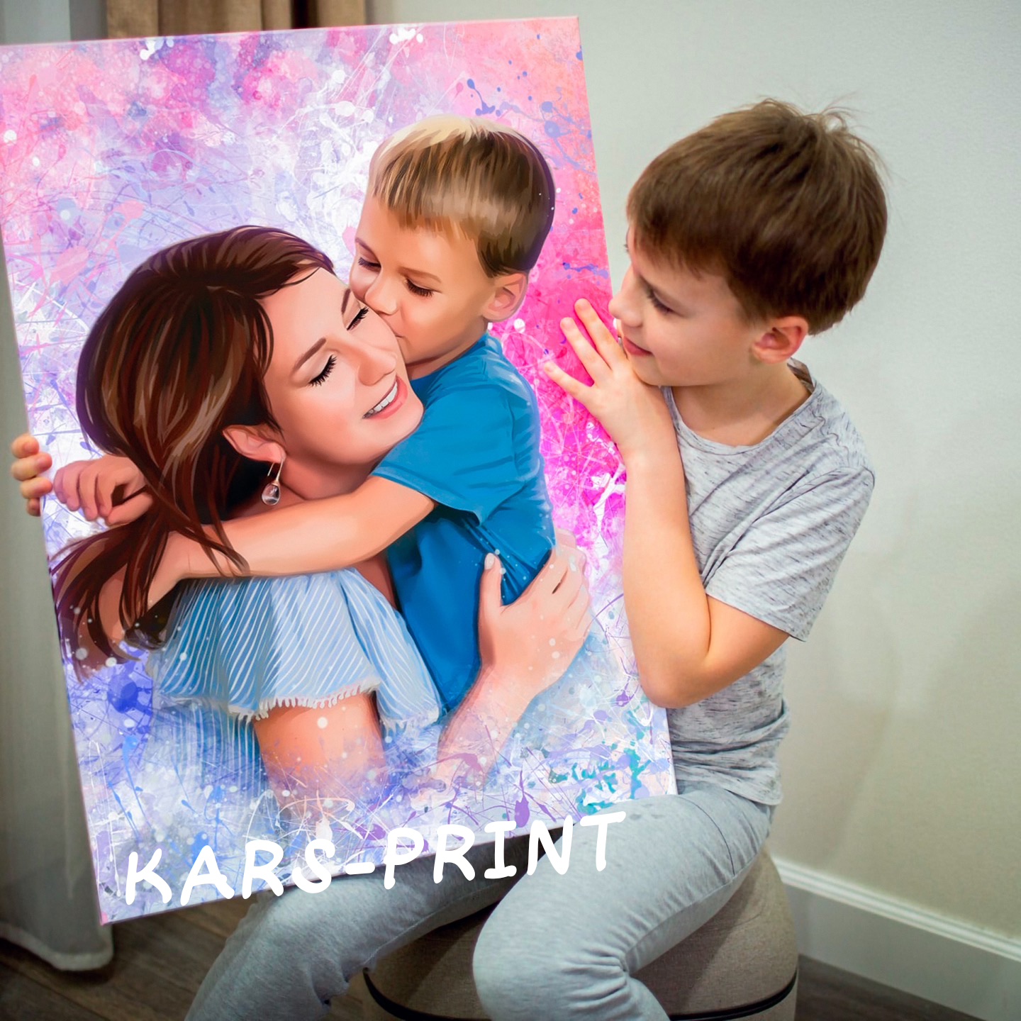 ПОРТРЕТЫ НА ХОЛСТЕ по фото на заказ Москва