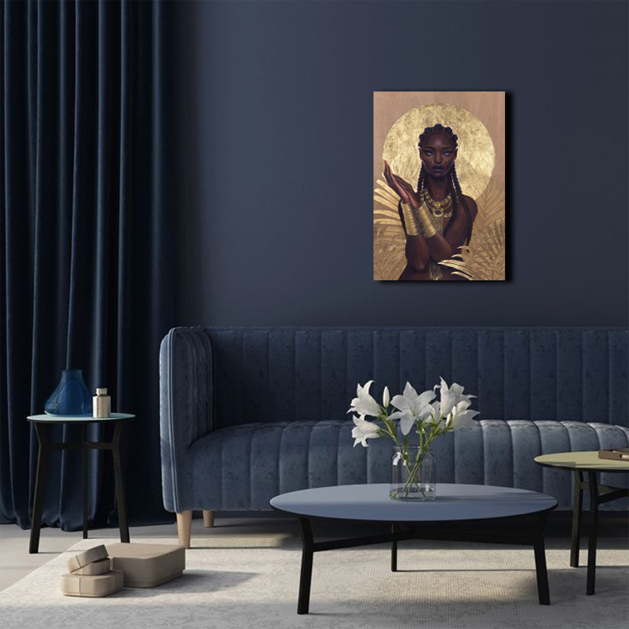 Девушка африканка Постер Картина 40х60