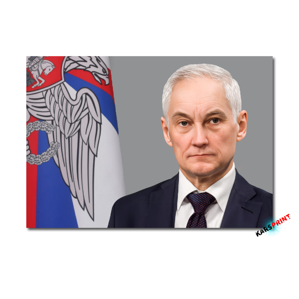 Портрет на холсте Министр обороны РФ Белоусов 40х60