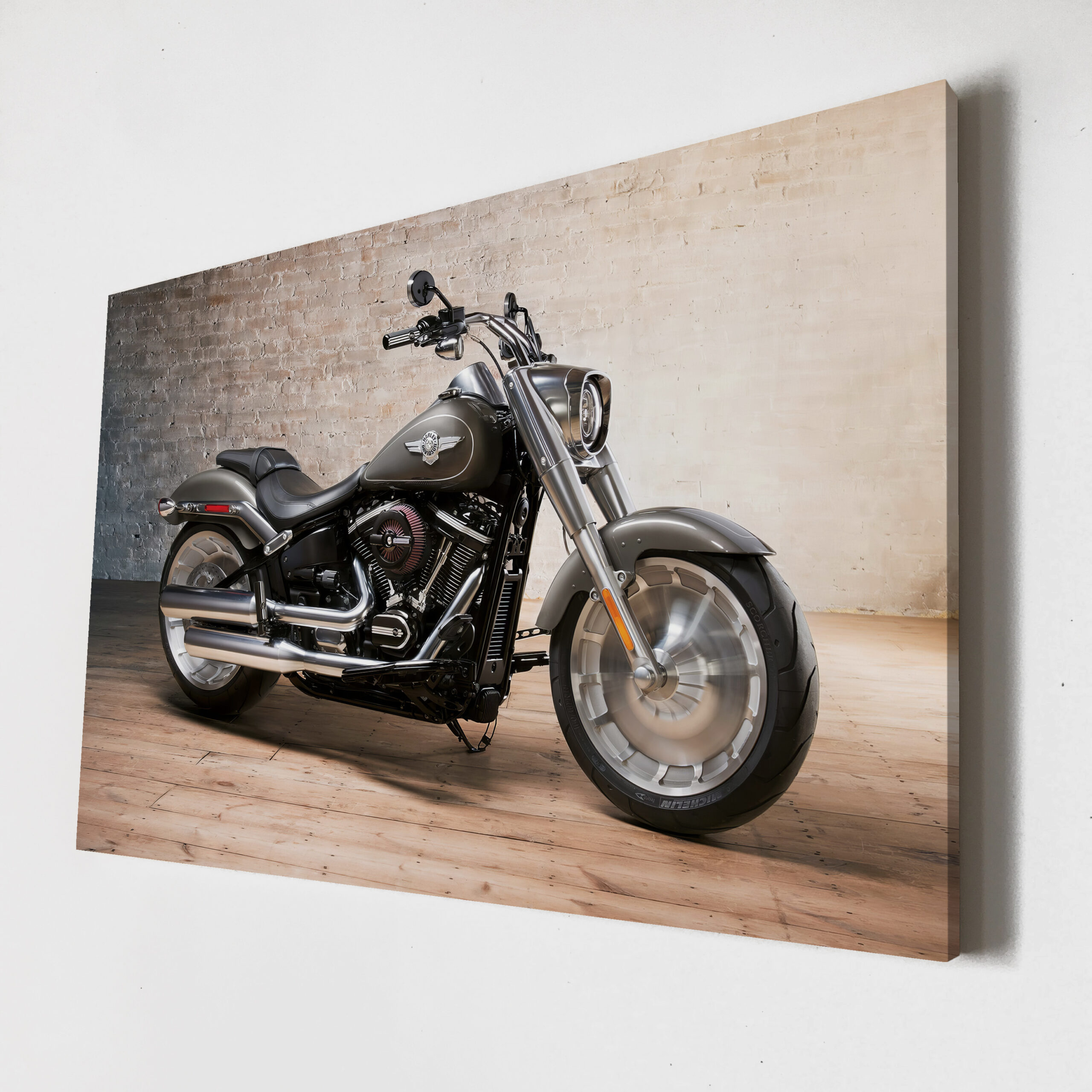 Мотоцикл Байк Постер Картина 60х40