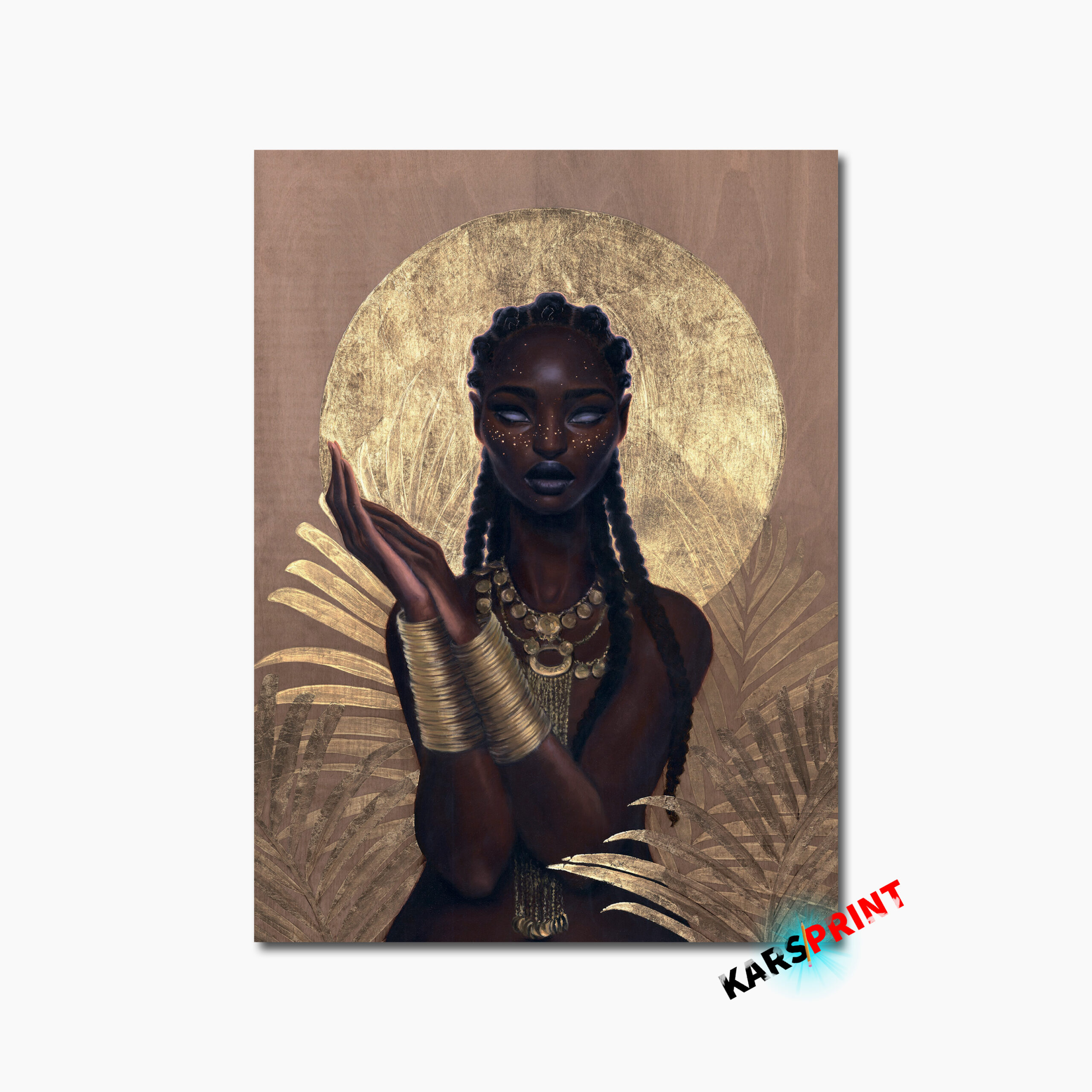 Девушка африканка Постер Картина 40х60