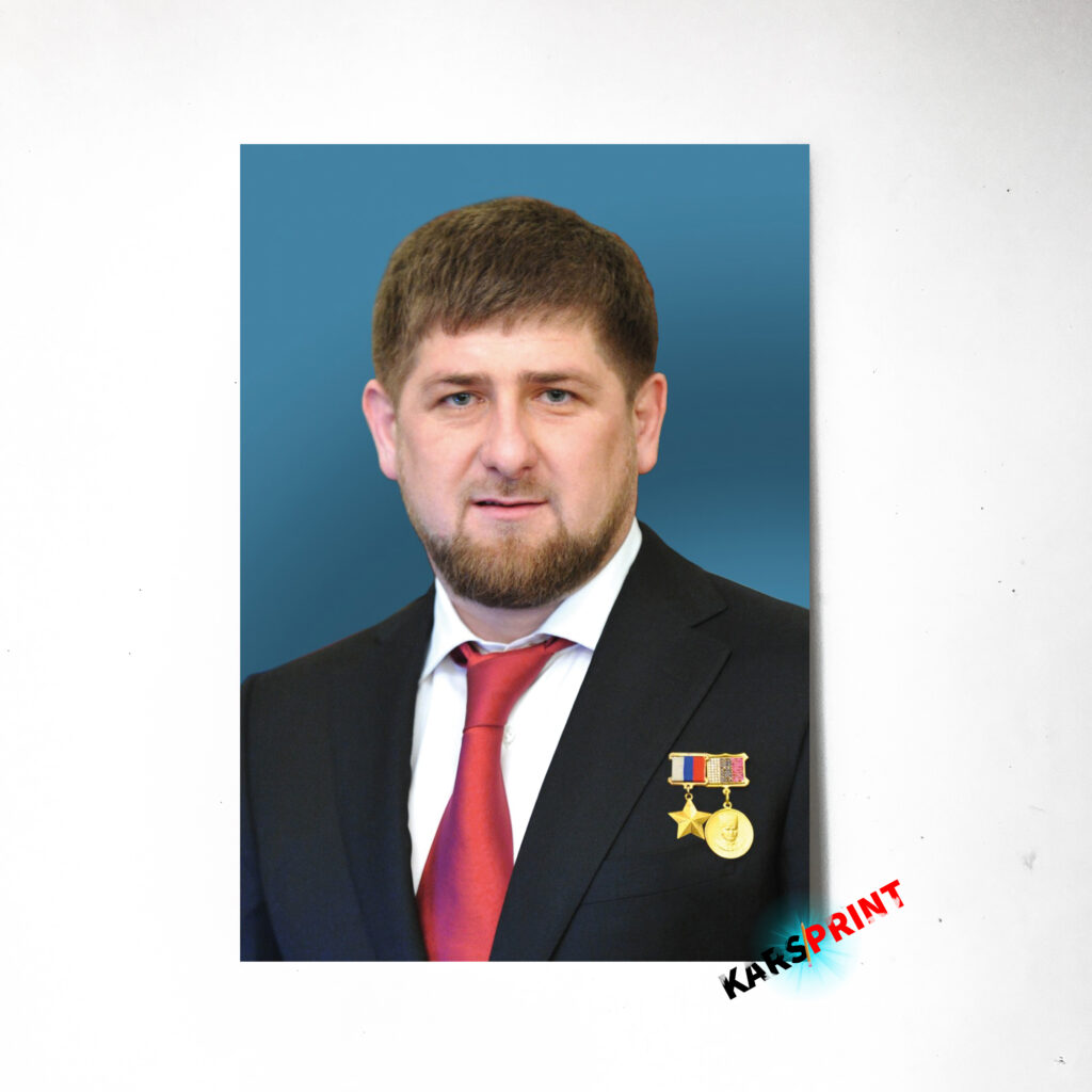 Портрет на холсте глава ЧР Кадыров 40х60