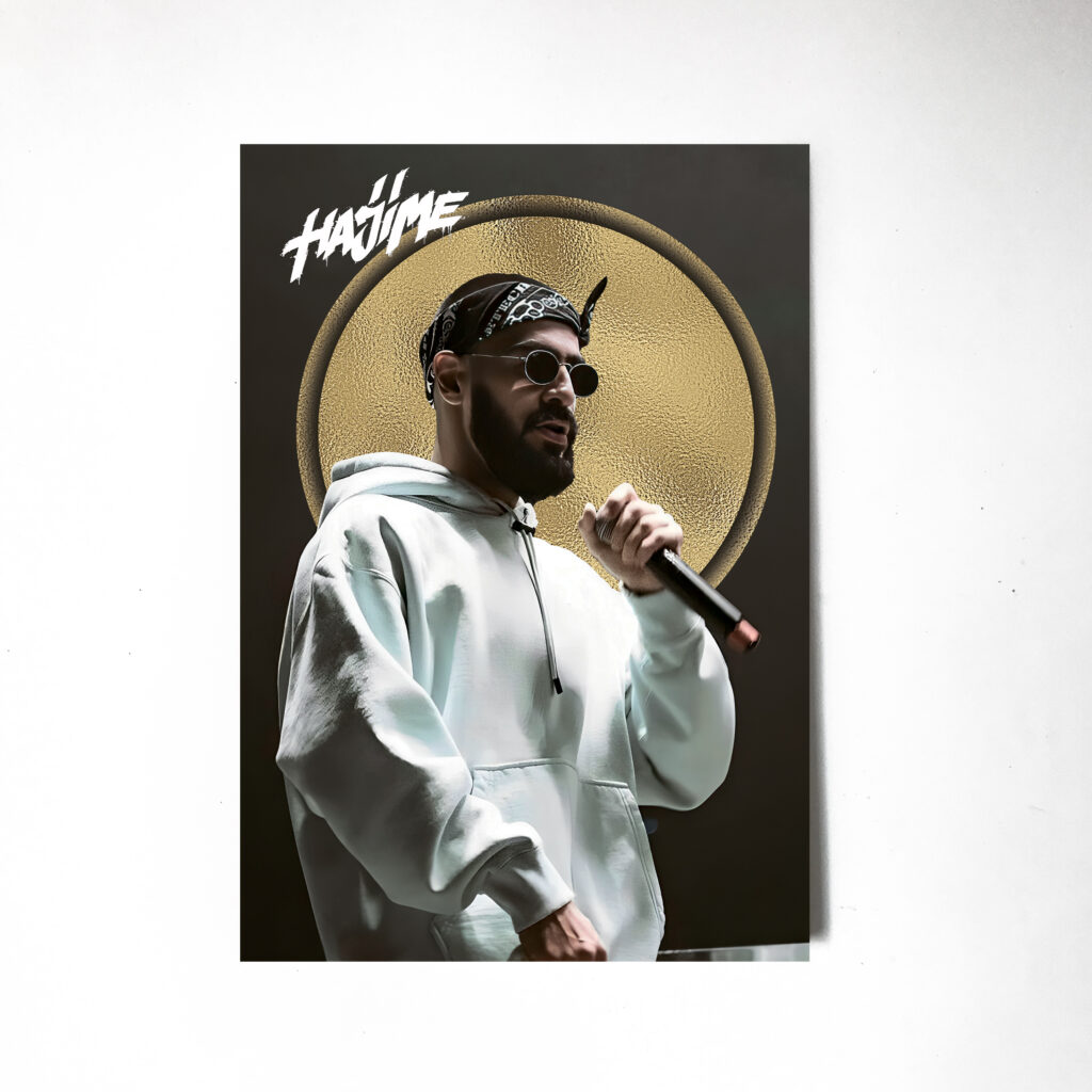 Мияги и Энди панда Hajime Постер Картина 60х40