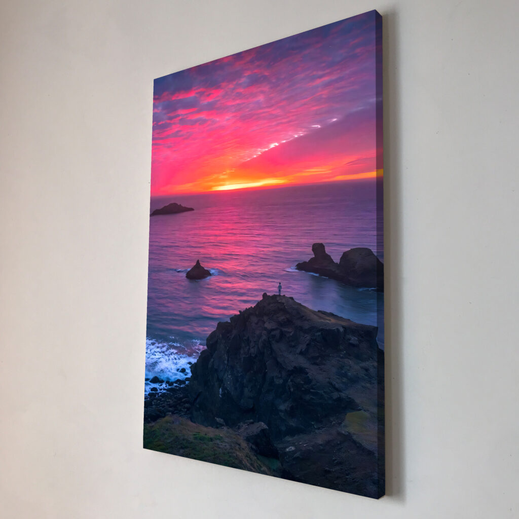 Закат в море Постер Картина 40х60