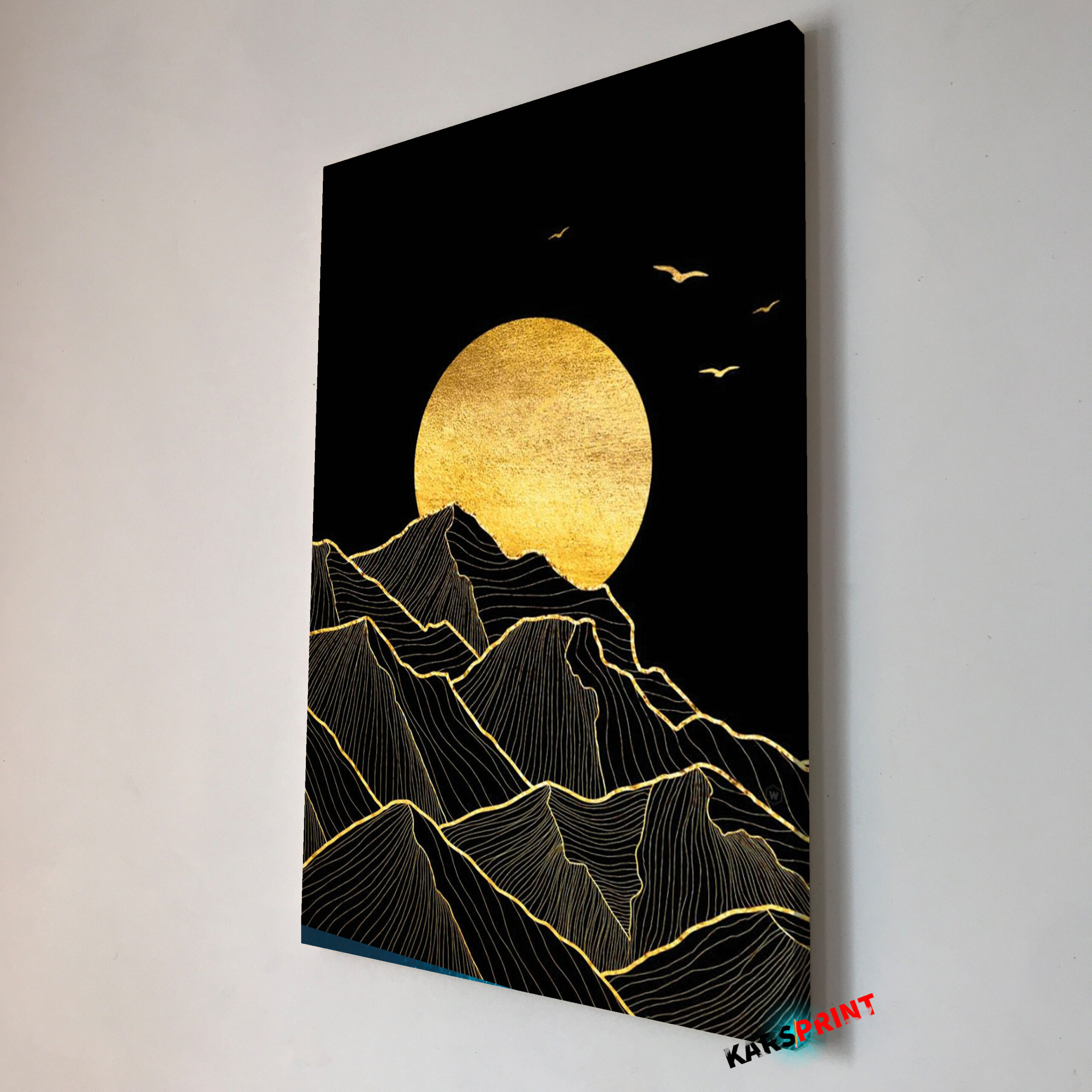 Золотая луна Постер Картина 40х60