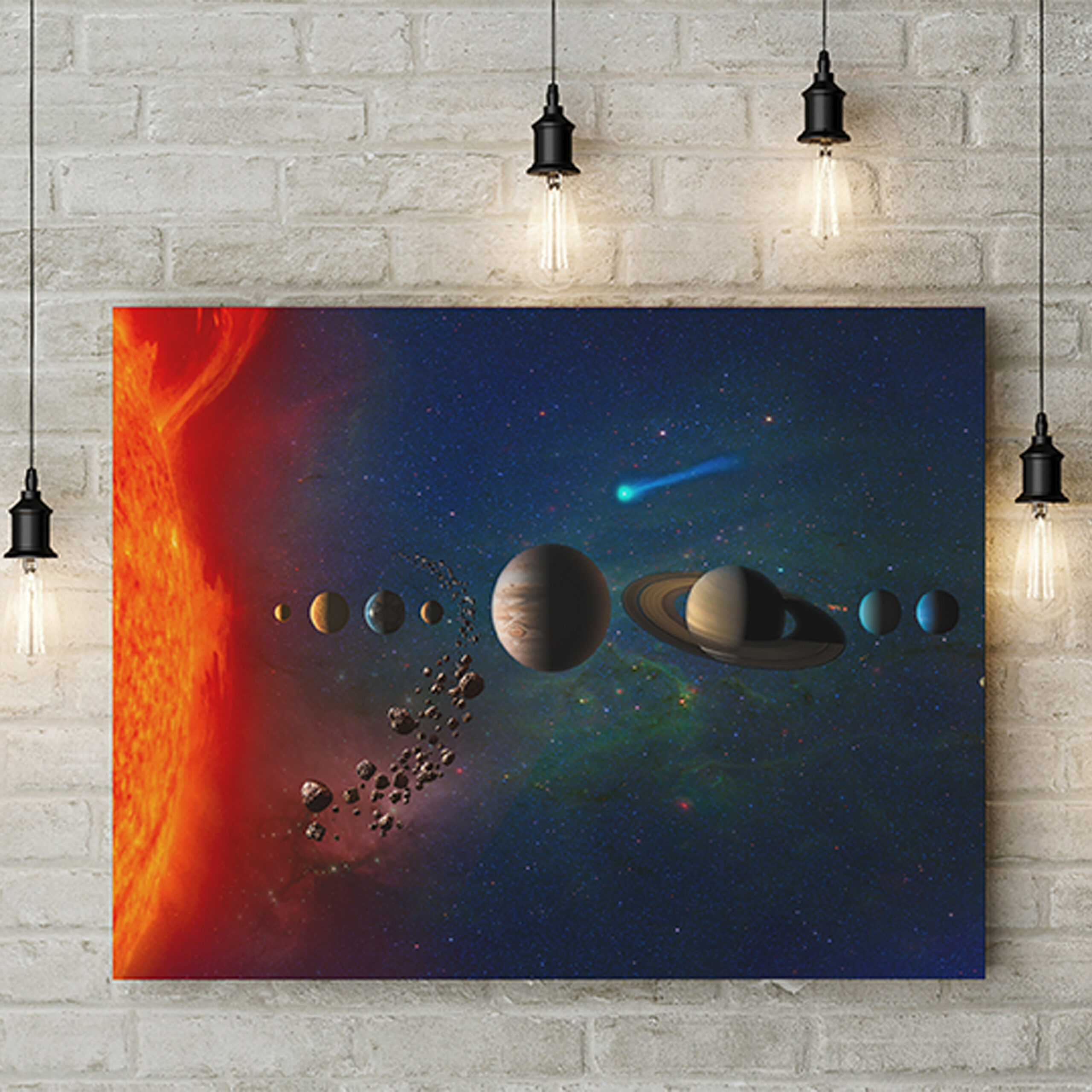 Солнечная система Постер Картина 60х40