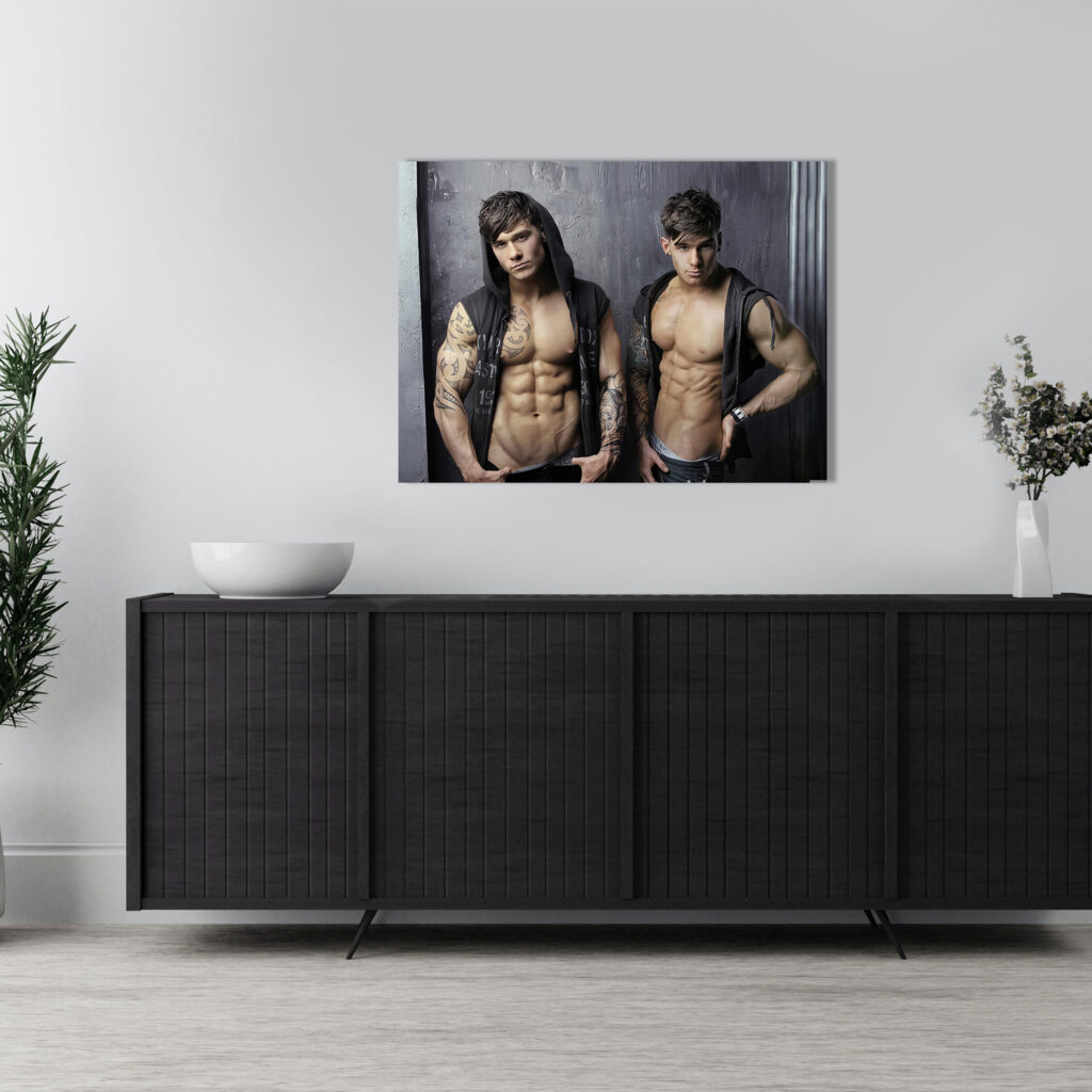 Красивые парни Картина Постер 60х40