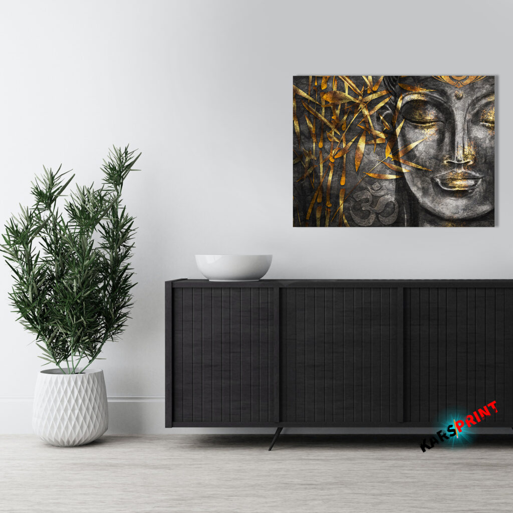 Золотая Будда Постер Картина 70х50